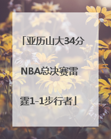 亚历山大34分 NBA总决赛雷霆1-1步行者